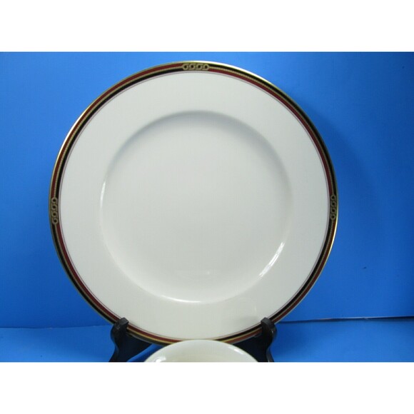 Oscar De La Renta Insignia Fine Ivory China Red Black Plate Bowl Cup 3 pieces - Picture 2 of 3